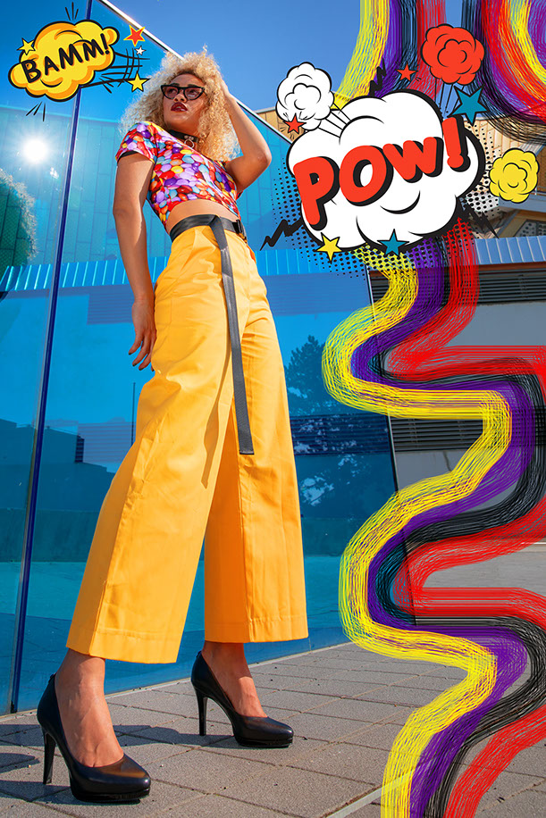 KEYI STUDIO Fashion photography Berlin editorial work with colourful clothing styled by Izabella Chrobok published in fashion magazine ELEGANT