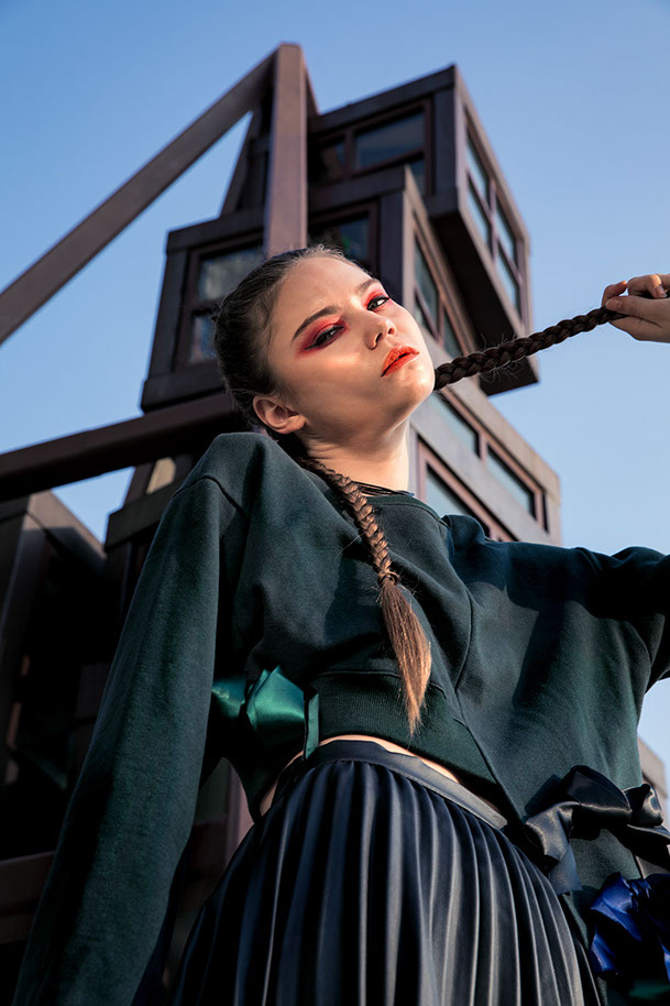 Fashion photographers Izabella Chrobok and Grzegorz Bacinski created fashion editorial publication for HAUTE PUNCH magazine in China, Hong Kong